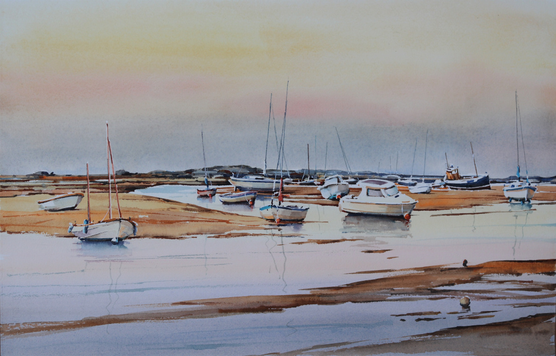 Low water calm, Brancaster Staithe